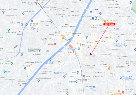 宝塚市逆瀬川周辺地図